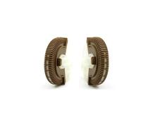 Sfiato Condizionatore D'Aria per Auto Per Benz Classe E W211 2003-2008 E200 E230 E260 E280 Bocchetta Controllo Climatizzatore Anteriore Base Ruota Girevole(Yellow-L and R)