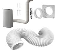 Sfiato Essiccatore - Tubo Di Uscita AC, Connettore Canale Flusso D'aria | Accoppiatore Kit Di Scarico A Parete Adattatore Tubo Flessibile Interno Per La Circolazione Del Soffitto