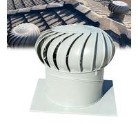 Sfiato for turbina in acciaio inossidabile 304, ventilatore for turbina da tetto, sfiato for turbocompressore rotante, sfiati for dissipazione del calore di scarico su tetto rotondo(100mm/4in)