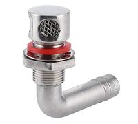 Sfiato gas carburante per barche Hardware in acciaio inossidabile di grado marino 316 con guarnizione Montaggio a incasso per tubo 5 8 pollici Design curvo Massimo per ambienti (Curva)