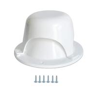 Sfiato sul tetto del camper, Copertura for sfiato del tetto del camper resistente alle intemperie - Innovativo tappo di sfiato che blocca vento e pioggia con 6 viti(F-3233White)