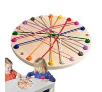 Sfida dei nodi di corda - Gioco di puzzle da 8,78 pollici | Giocattolo cerebrale in legno - Interazione genitore-figlio con corda attorcigliata, gioco di districamento migliora il pensiero logico, il