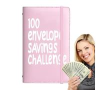 Sfida di risparmio da 100 buste - Planner economico, planner per 100 giorni e calendario di risparmio per 55.000 € per adulti, bambini e scolari