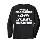 Sfida LA Battaglia con INARMATO Shakespeare Meme sul Retro Maglia a Manica