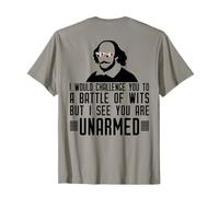Sfida LA Battaglia con INARMATO Shakespeare Meme sul Retro Maglietta
