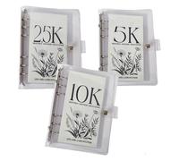 Sfide di risparmio da 5k/10k/2.5k - Raccoglitore per il risparmio di 12 mesi - Un modo facile e divertente per risparmiare