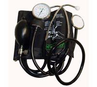 Farmacare Sfigmomanometro Aneroide Ad Alta Precisione Con Fonendoscopio Bracciale Con Chiusura In Velcro Cuscinetto In Gomma Sof