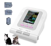 Sfigmomanometro automatico per animali domestici, monitor veterinario con display da 2,8" e 3 bracciali, pulsossimetro veterinario di precisione per l'uso in cliniche familiari.