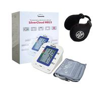 Sfigmomanometro elettronico da braccio SilverCloud MB23 e cuffie Subzero Sun per l'estate