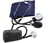 SFIGMOMANOMETRO MISURATORE PRESSIONE ANEROIDE CON STETOSCOPIO POMPA PRESSIONE