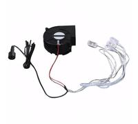 Sfigto d'aria per gonfiabili, ventola gonfiabile di natale da 10,2 w 31 cfm con corde di luce a LED, ventola del ventilatore ad aria da ricambio a basso rumore per la ventola del ventilatore per soff