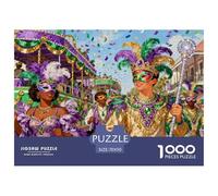 Sfilata del Carnevale di New Orleans Puzzle in Legno Impermeabile DIY Puzzles Da 1000 Pezzi Regali Per Adulti Impossibili Giochi Di Impegnativi