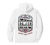 Sfilata delle Mucche Alpine svizzere Esprit des Alpes Felpa con Cappuccio
