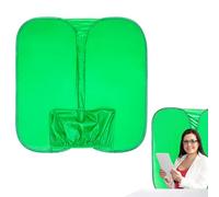 Sfilata dello schermo verde - Schermo fotografico Collapsiblle, tessuto resistente alle pieghe | Studio versatile registrazione di schermi di tessuto su qualsiasi sedia, sfondo double face per