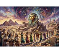 Sfinge dell'Antico Egitto Puzzle in Legno 500 Pezzi Adulti E Ragazzi,Gioco Educativo,dai 14 Anni,Idea Regalo,Sfida Impossibile,Decorazione Casa,Legno,Antistress (52x38cm)