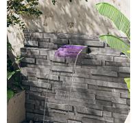 Sfioratore a Cascata con LED RGB Acciaio Inox 30 cm