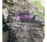 vidaXL Sfioratore a Cascata con LED RGB Acciaio Inox 60 cm