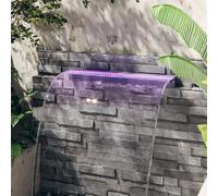 vidaXL Sfioratore a Cascata con LED RGB Acrilico 108 cm