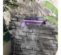 vidaXL Sfioratore a Cascata con LED RGB Acrilico 60 cm
