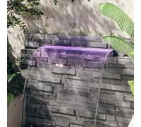vidaXL Sfioratore a Cascata con LED RGB Acrilico 90 cm
