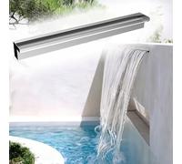 Sfioratore for cascata da giardino in acciaio inossidabile da 35,4'', kit for cascata da incasso a parete, for aree verdi interne/cortili esterni, giardini(90cm/35.4in)
