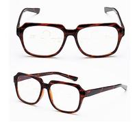 SFIVE Progressive Multifocus Occhiali da Lettura Elegante Tartaruga Lettori Occhiali HD Resina Occhiali da Lettura Per Le Donne Uomini 1.0 (colore: Tortoiseshell Color, Taglia: +1.5)
