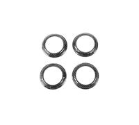 SFIWFOGD Anello decorativo for sfiato aria condizionata for auto compatibile con Jeep Wrangler JK 2011 2012 2013 2014 2015 2016 2017 Accessori interni 2/4 porte (Color : Carbon Fiber Look)