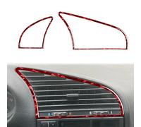 SFIWFOGD Compatibile con BMW Serie 3 E36 1994-1996 Adesivo in Vera Fibra di Carbonio Strumento Bocchette Aria condizionata Accessori Decorativi Interni Auto(Forged Red LHD)