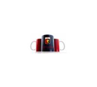 Sfiziosa Tazza in Ceramica Tifoso Grifone Gente di Mare, Rosso e Blu | Tema Calcistico, Design Bicolore, Manico Bianco, Idea Fan Genoa, Stampa Wraparound