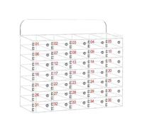 SFJATTA Cassaforte per Cellulari in Acrilico, Per Dipendenti Mobiletto Portacellulare Scolastico Armadietto, Con Serratura A Chiave(35 slots)