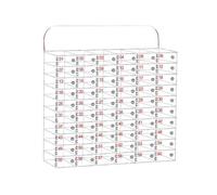 SFJATTA Cassaforte per Cellulari in Acrilico, Per Dipendenti Mobiletto Portacellulare Scolastico Armadietto, Con Serratura A Chiave(60 slots)