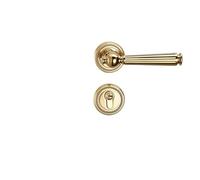 SFJSFIMQ Serratura for Porta Dorata, Serratura for Magnetica silenziosa Francese, Maniglia for di Lusso, for in Legno Divisa, for Interna(C Silent 35-50mm)