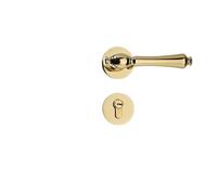 SFJSFIMQ Serratura for Porta Dorata, Serratura for Magnetica silenziosa Francese, Maniglia for di Lusso, for in Legno Divisa, for Interna(B Silent 35-50mm)