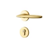 SFJSFIMQ Serratura Magnetica in ossido di Alluminio Muto Grigio Cielo Stellato Porta in Legno massello Diviso for Uso Domestico(Placer Gold Large 58 Magnetic)