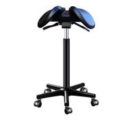 SFKLYU Sedia Ergonomica A Sella, Sgabelli Girevoli in Pelle per Officina, Sedia per Estetista con Ruote per Salone di Bellezza, Tatuaggi, Spa, Clinica Odontoiatrica,44~58CM
