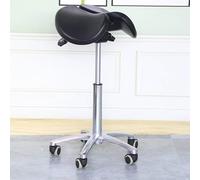 SFKLYU Sedia Sgabello Professionale A Sella, Sgabello Girevole A Sella, Sgabello Ergonomico A Sella con Ruote per Saloni di Bellezza, Tatuaggi, Spa, Medici, Dentisti, Cliniche,A3,560~700MM