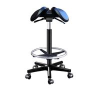 SFKLYU Sgabello A Sella, Sedia Girevole Idraulica Regolabile, Sedia da Ufficio Multiuso per Salone di Bellezza, Tatuaggi, Spa, Clinica Odontoiatrica,A2,52~72CM