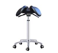 SFKLYU Sgabello Ergonomico con Ruote, Sgabello da Ufficio A Sella, Sedile Idraulico Regolabile per Salone, Clinica, Tatuaggi, Dentista, Spa,54~74CM