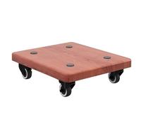 SFKLYU Supporto per Altoparlante da Pavimento, Stabilizzatore, Base, Piedini di Isolamento per Altoparlante, Staffe/Vassoio per Altoparlante, Bloccabili con Ruote Universali,B,35 * 35CM