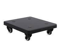 SFKLYU Supporto per Altoparlante da Pavimento, Stabilizzatore, Base, Piedini di Isolamento per Altoparlante, Staffe/Vassoio per Altoparlante, Bloccabili con Ruote Universali,A,35 * 35CM