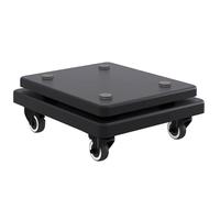 SFKLYU Supporto per Altoparlante da Pavimento, Stabilizzatore, Base, Piedini di Isolamento per Altoparlante, Staffe/Vassoio per Altoparlante, Bloccabili con Ruote Universali,C,35 * 35CM