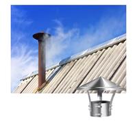 SFNIOKFG Cappuccio per Camino, Cappuccio per Camino Conico, Cappuccio Antipioggia zincato per Tutte Le Stagioni, Copertura Antipioggia e Neve, Protezione Anti-Uccelli Contro Le Correnti d'a