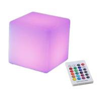 SFNIOKFG Sedia a cubo LED Ricaricabile con Telecomando, Sgabello con Luce Notturna Impermeabile per Bar da Giardino, terrazza, Illuminazione d'atmosfera a LED con Cambio di 16 Colori (30 cm