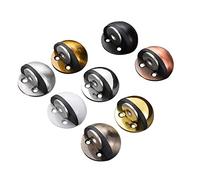 SFOCQVISH 1 Pezzo Forte fermaporta Magnetico in Acciaio Inossidabile con Gomma collisione Terra aspirazione Pasta semicircolare o Trapano 2 Tipo di Scopo(B Colour)