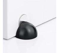 SFOCQVISH 4 Pezzi Fermaporta in Acciaio Inossidabile, Fermaporta Ovale a Mezzaluna Montato a Pavimento, Fermaporta Magnetico con Viti e Colle Salvare Le Pareti dai Danni alle Viti,e(C)