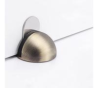 SFOCQVISH 4 Pezzi Fermaporta in Acciaio Inossidabile, Fermaporta Ovale a Mezzaluna Montato a Pavimento, Fermaporta Magnetico con Viti e Colle Salvare Le Pareti dai Danni alle Viti,e(E)