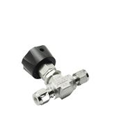 SFOCQVISH Adatto for Tubi da 3, 6, 8, 10, 12 mm, 1/8", 1/4", 3/8", 1/2", OD, valvola a Spillo di Compressione, Controllo del Flusso in Acciaio Inossidabile 316, forgiato a 3000 PSI.(3.175mm,Gas)