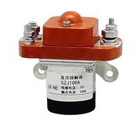 SFOCQVISH Contattore CC SZJ-100A Relè di Potenza SZJ-100A 12V 24V 36V 48V 60V 72V for Batteria Auto Carrelli elevatori elettrici 1 pz(Coli Voltage 12VDC)