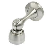 SFOCQVISH Cuneo Porta, fermaporta, Protezione Cuneo Fermo, tampone fermaporta, fermaporta, fermaporta Magnetico con Base Tonda Supporto in Acciaio Inossidabile Tono Argento