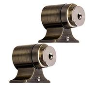 SFOCQVISH Fermaporta a Cuneo, fermaporta, fermaporta, fermaporta Magnetico in Metallo, fermaporta Invisibile Montato a Pavimento in Lega di Zinco Compatto-Oro(Bronze)